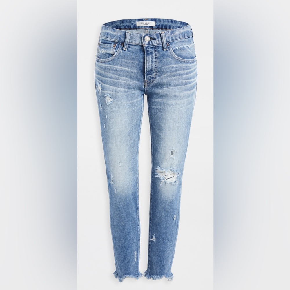 Moussy Vintage Glendale Skinny Jeans Light Blue 26